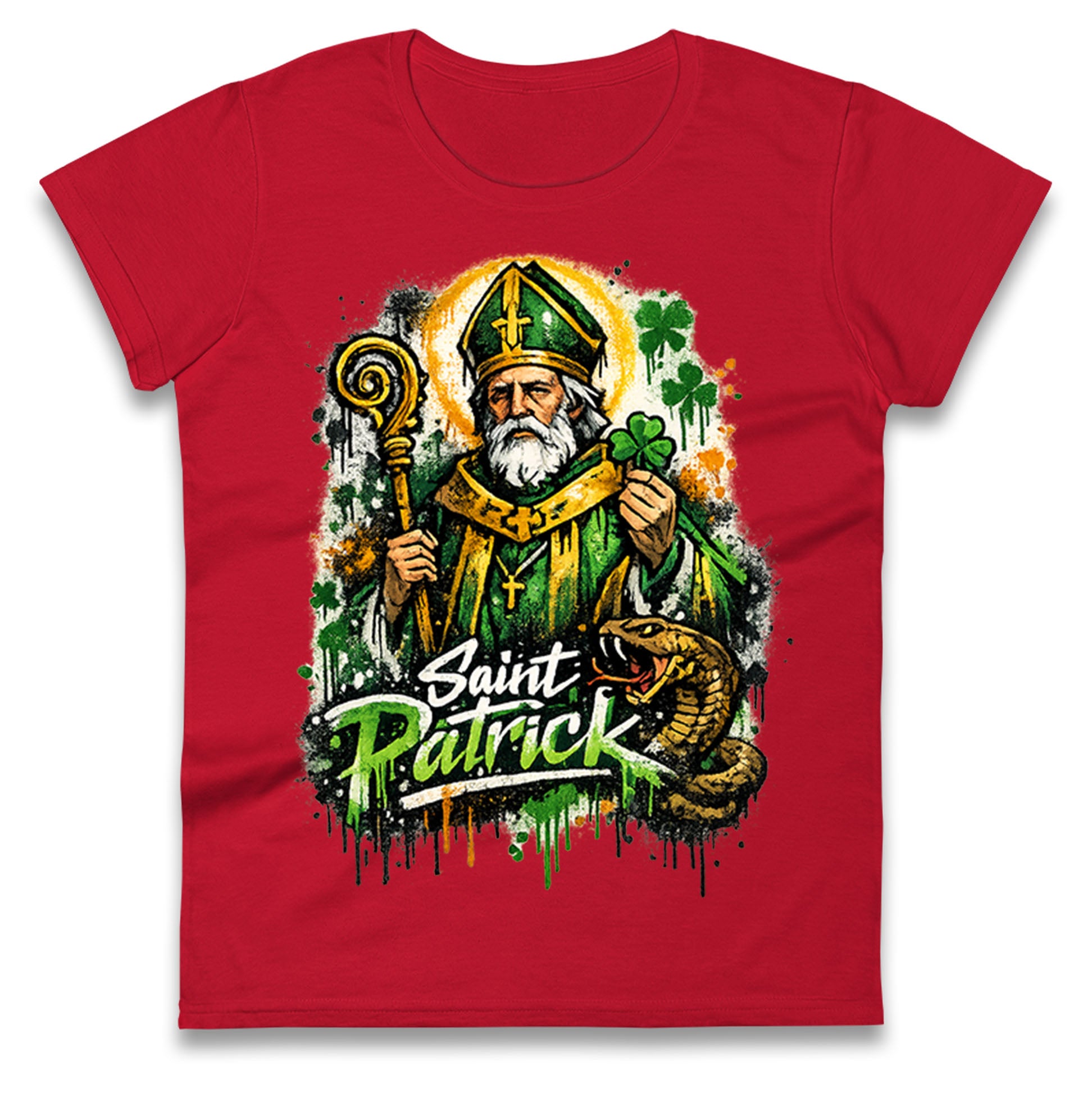 Saint Patrick Ireland Ladies T Shirt