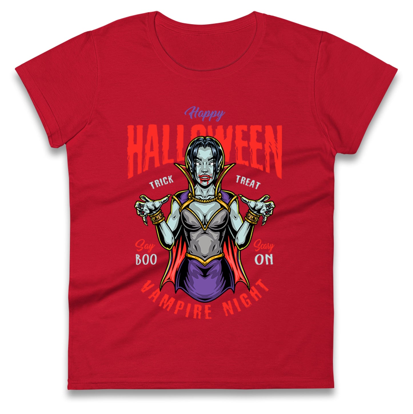 Halloween Vampire Ladies T Shirt