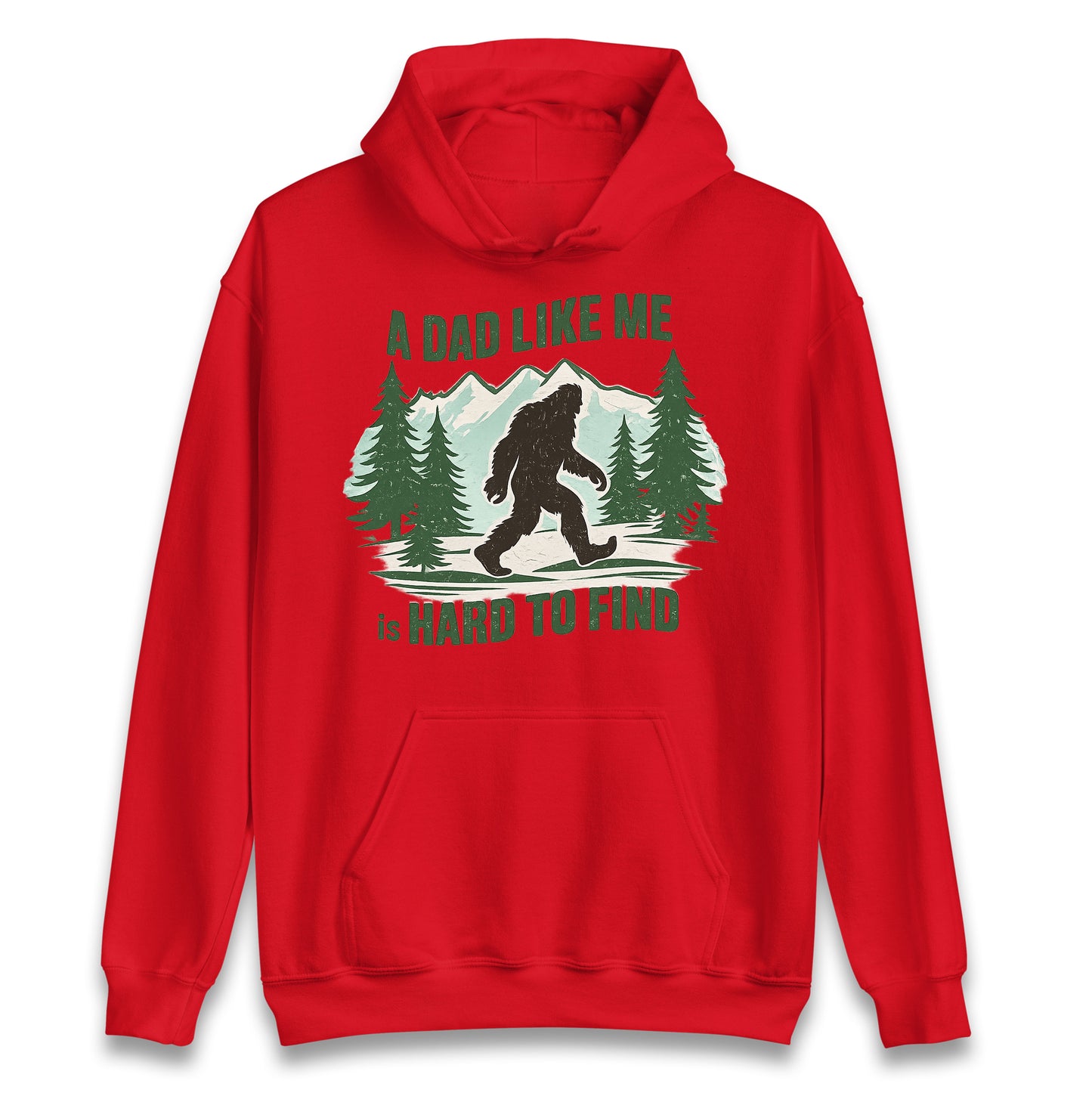 Retro Funny Bigfoot Dad Hoodie