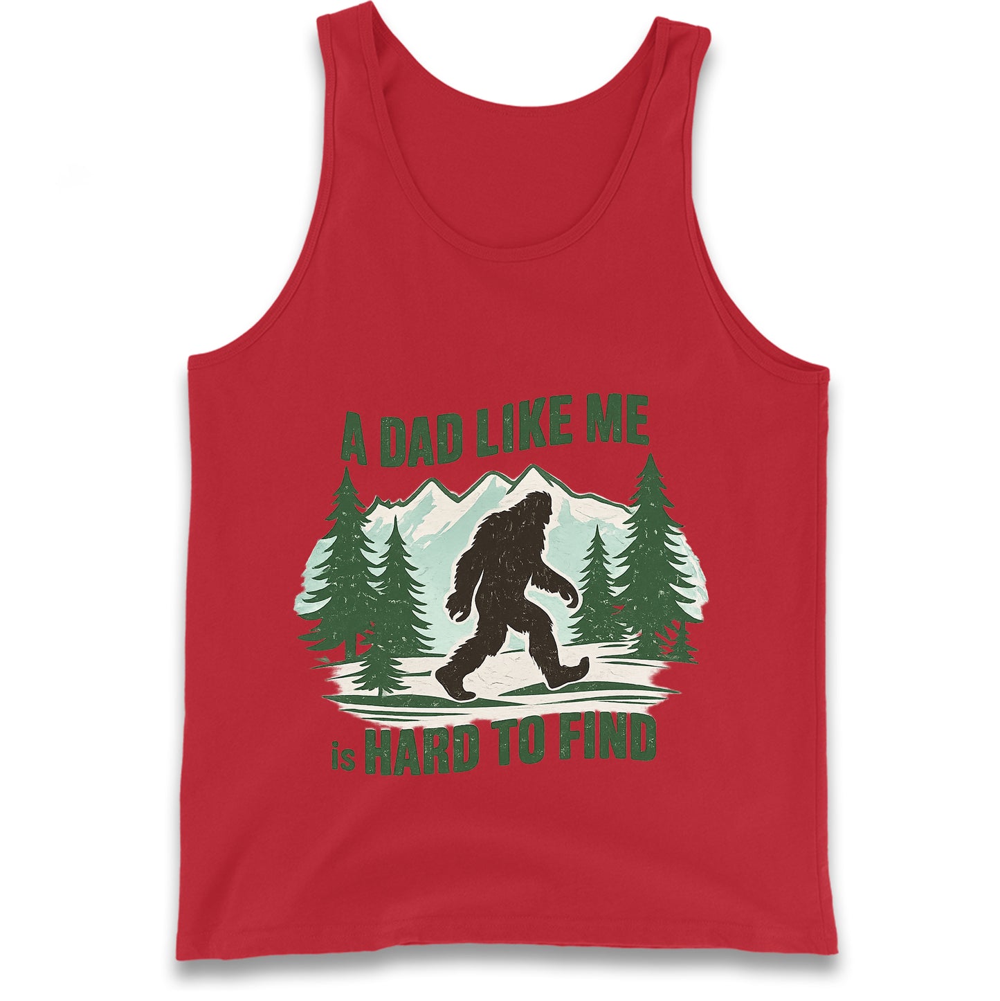 Retro Funny Bigfoot Dad Tank Top