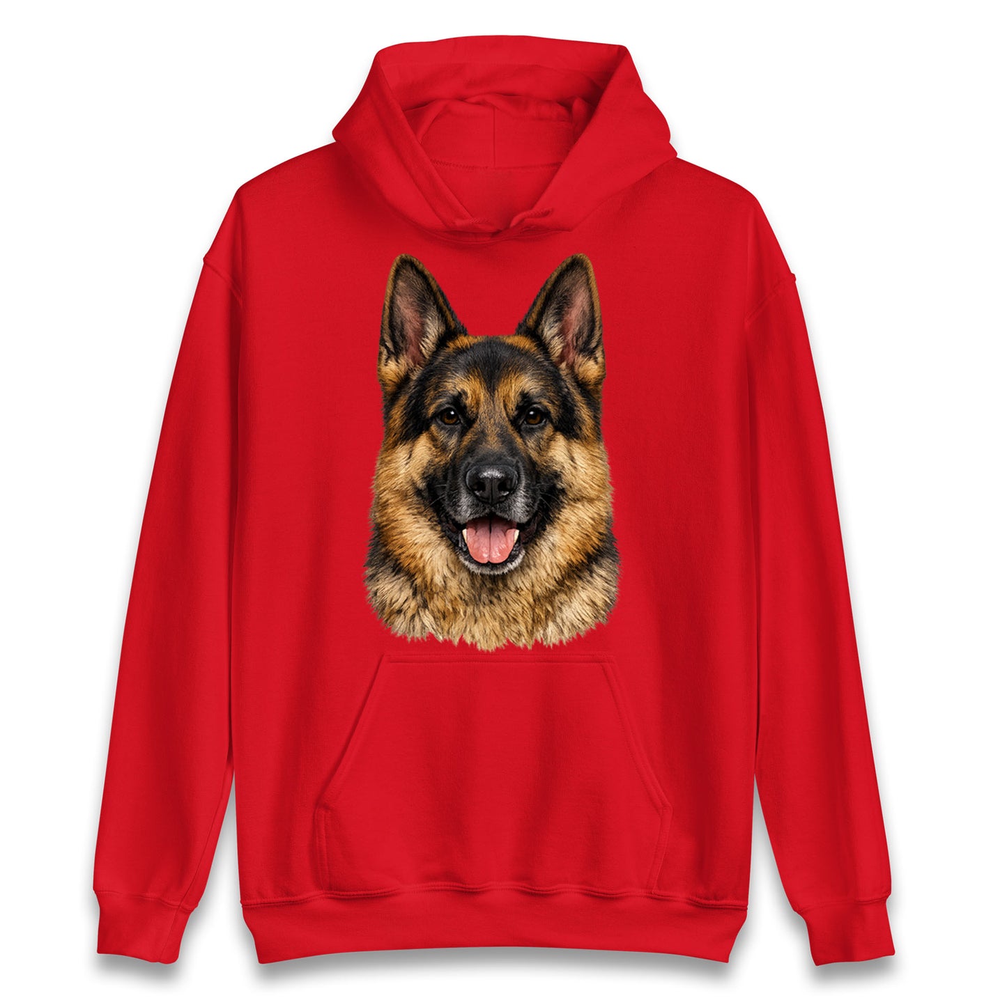 German Shepherd Dog Face Hoodie