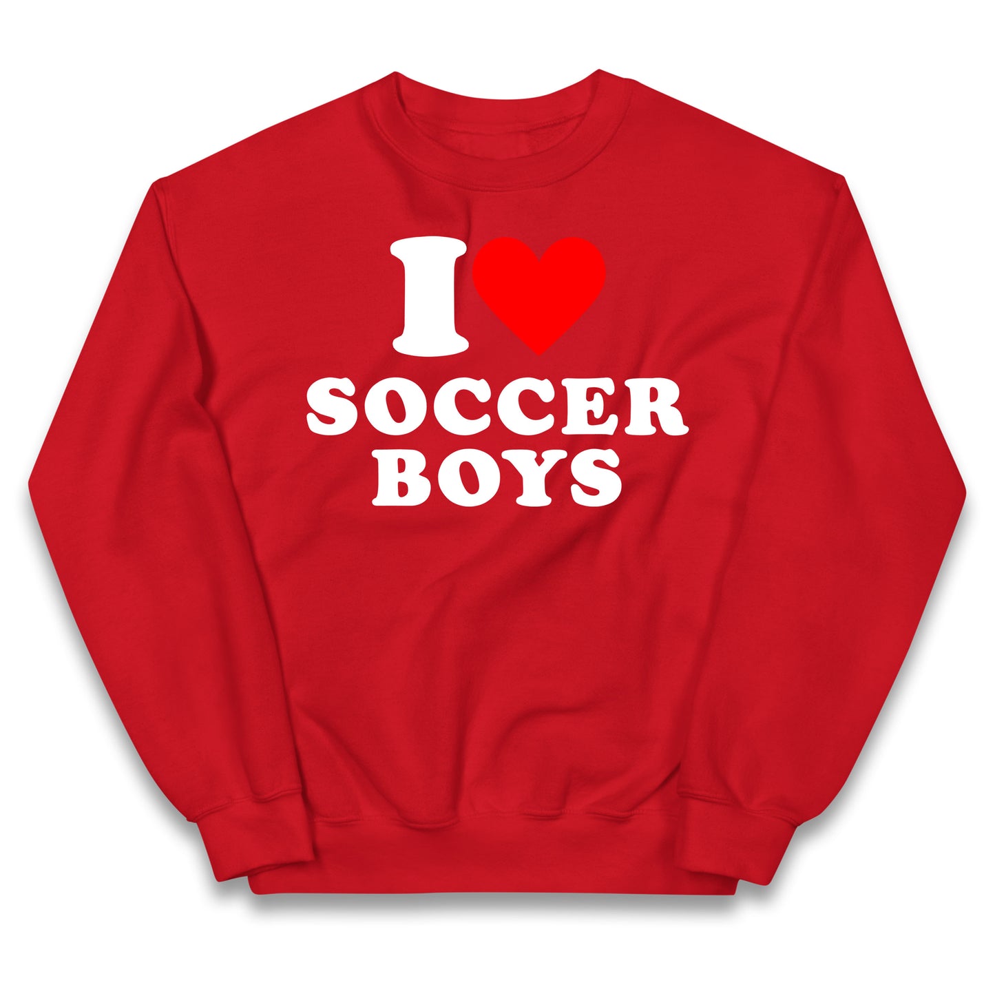 I Love Soccer Boys Kids Jumper