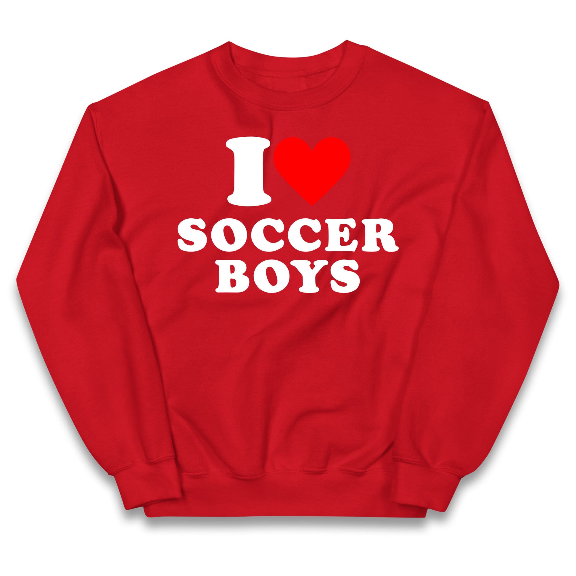 I Love Soccer Boys Kids Jumper