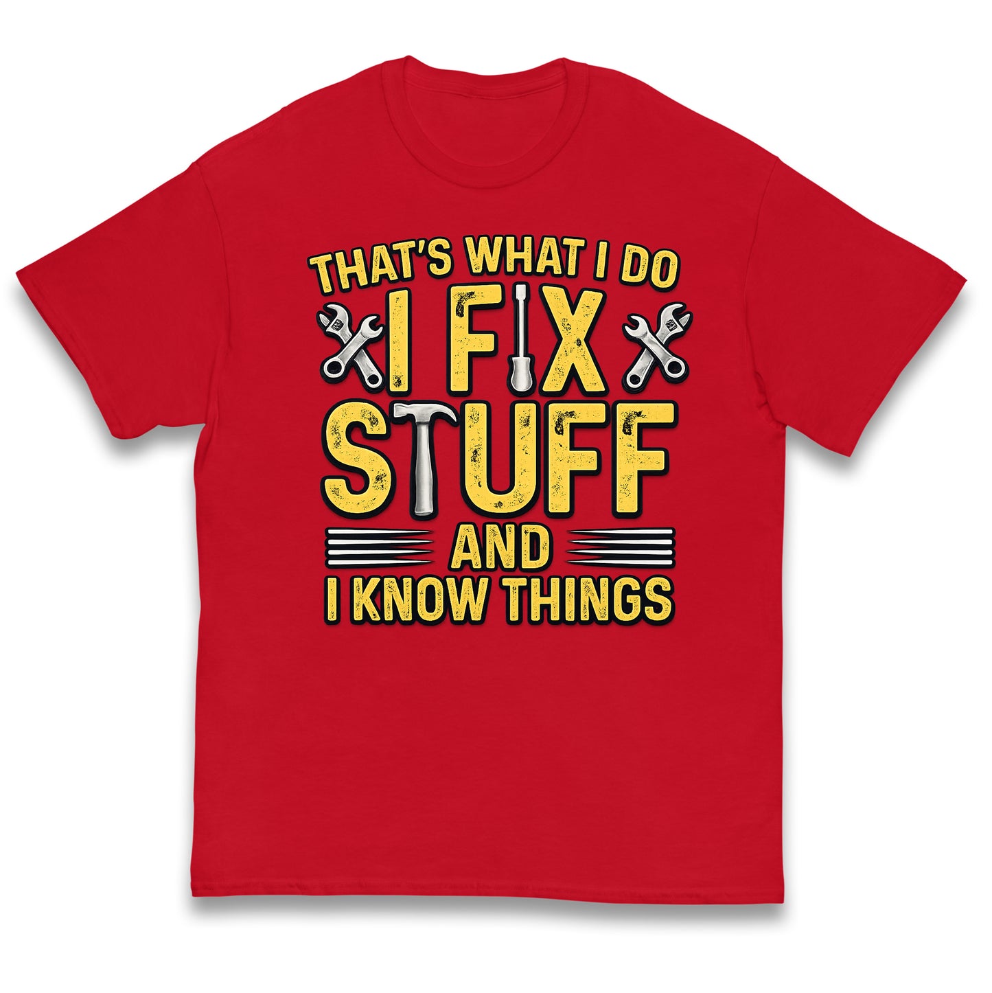 I Fix Stuff And I Know Things Kids T Shirt