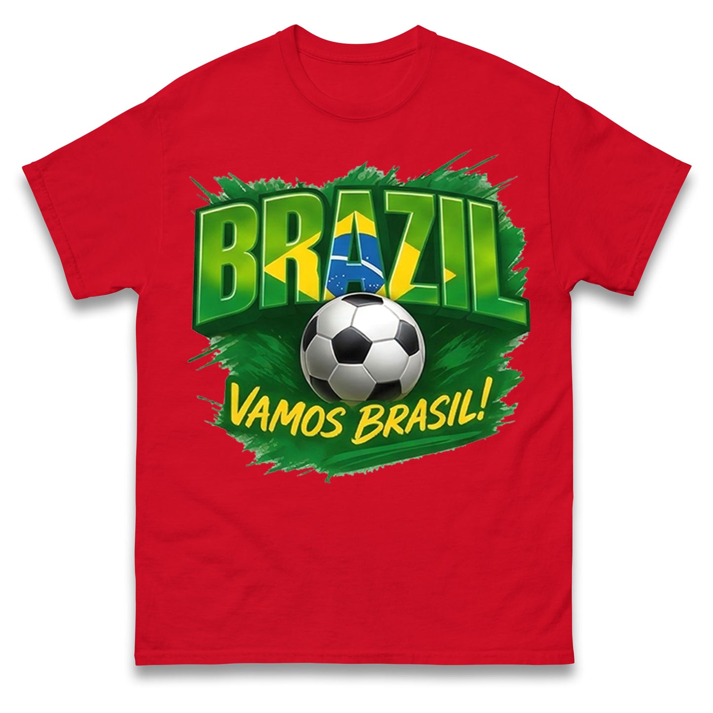 Brazil Retro Football T Shirt 