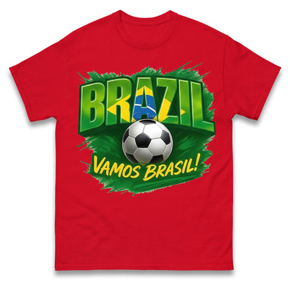 Brazil Retro Football T Shirt 