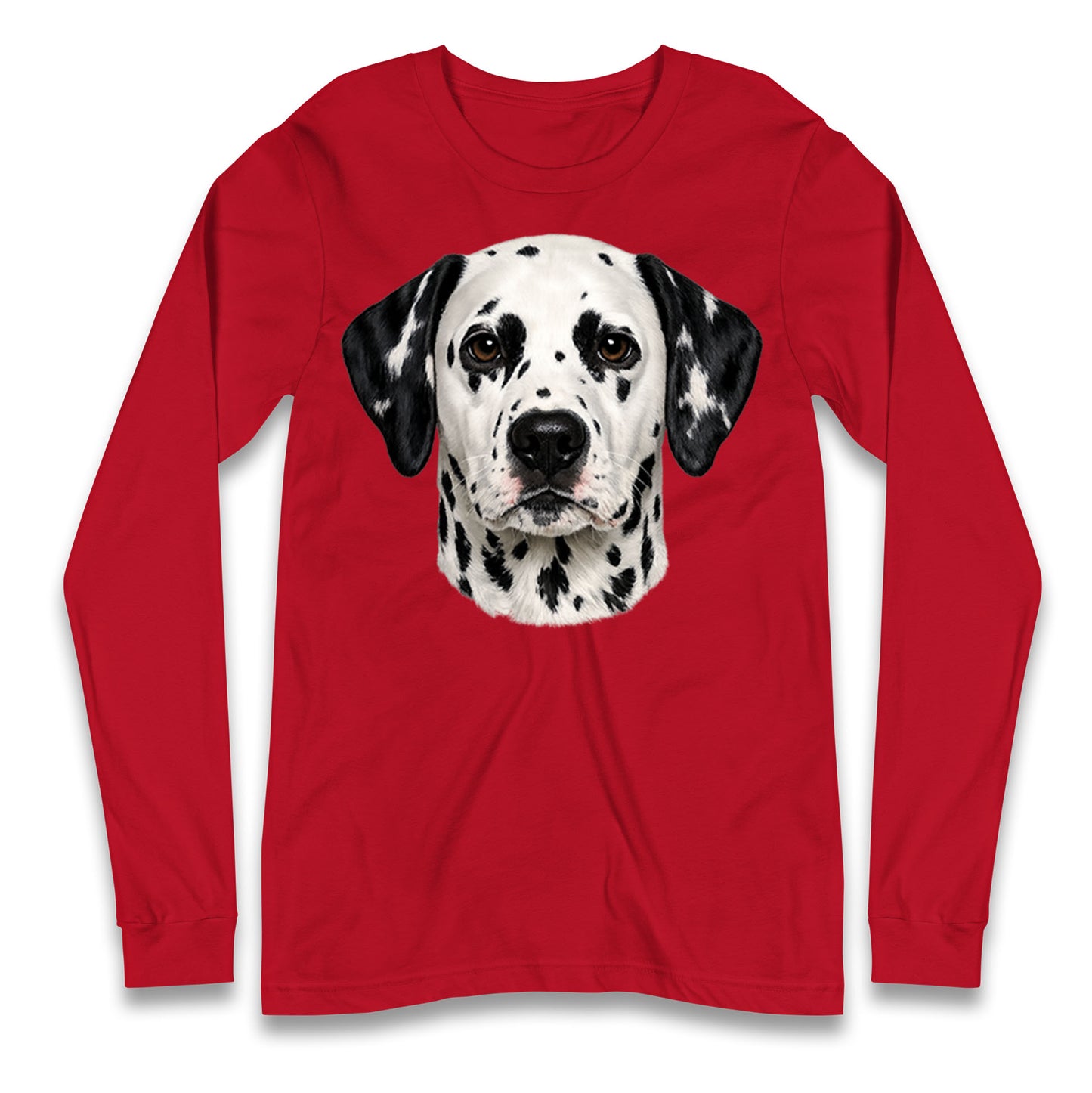 Dalmatian Dog Face Longsleeve T Shirt