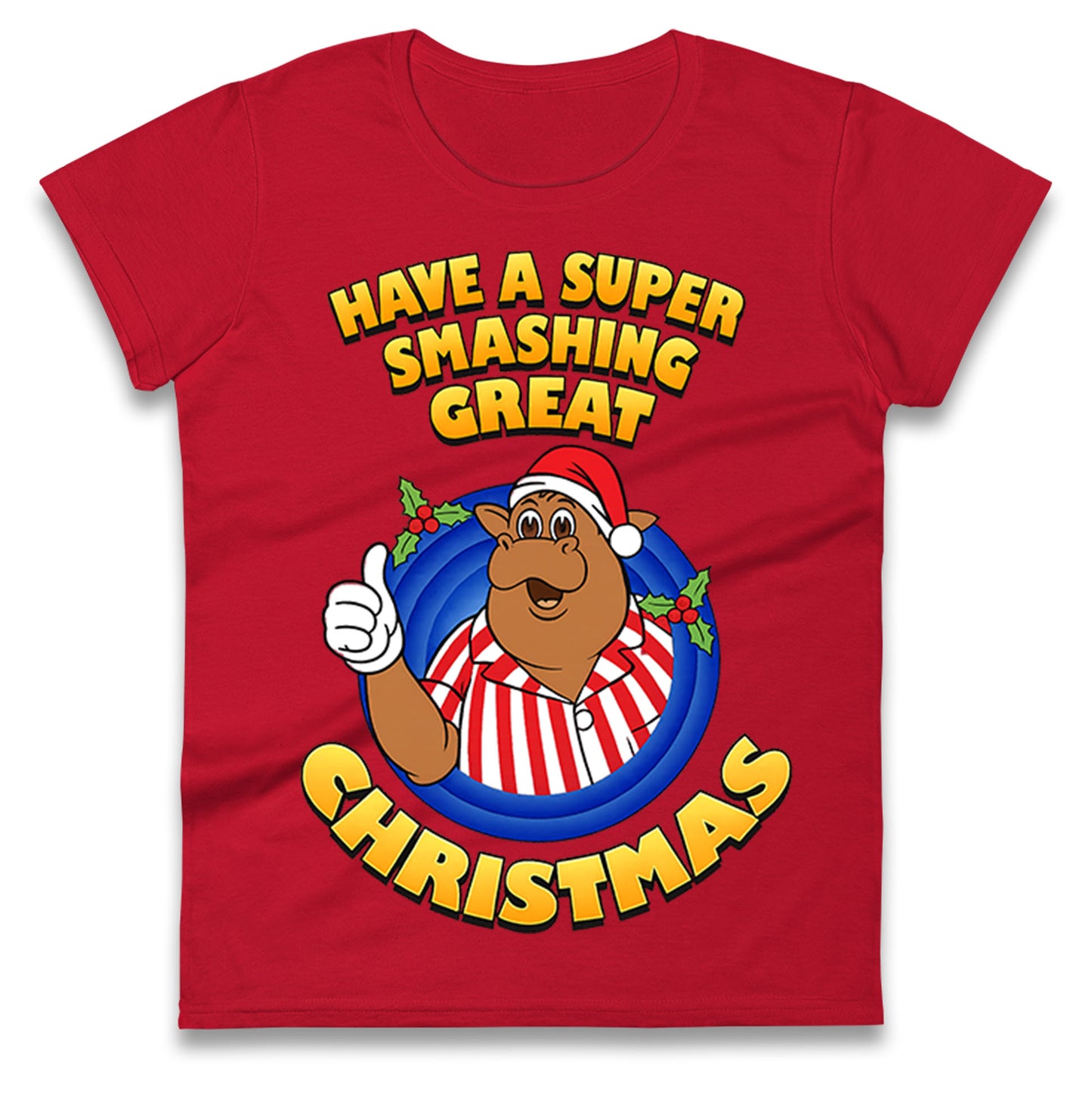 Bullseye Christmas Ladies T Shirt