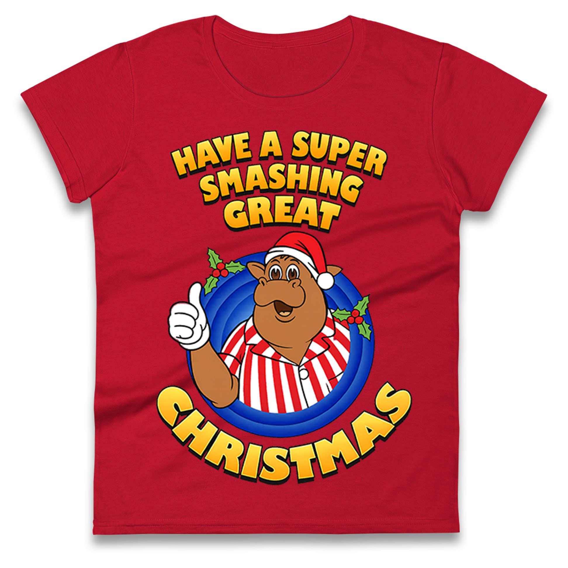 Bullseye Christmas Ladies T Shirt