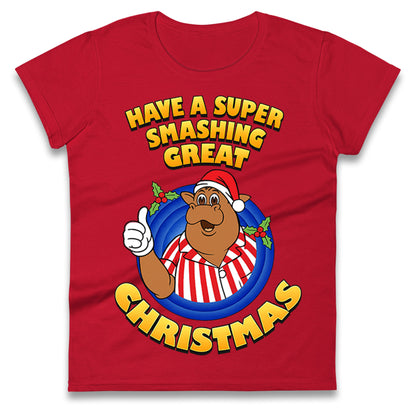 Bullseye Christmas Ladies T Shirt