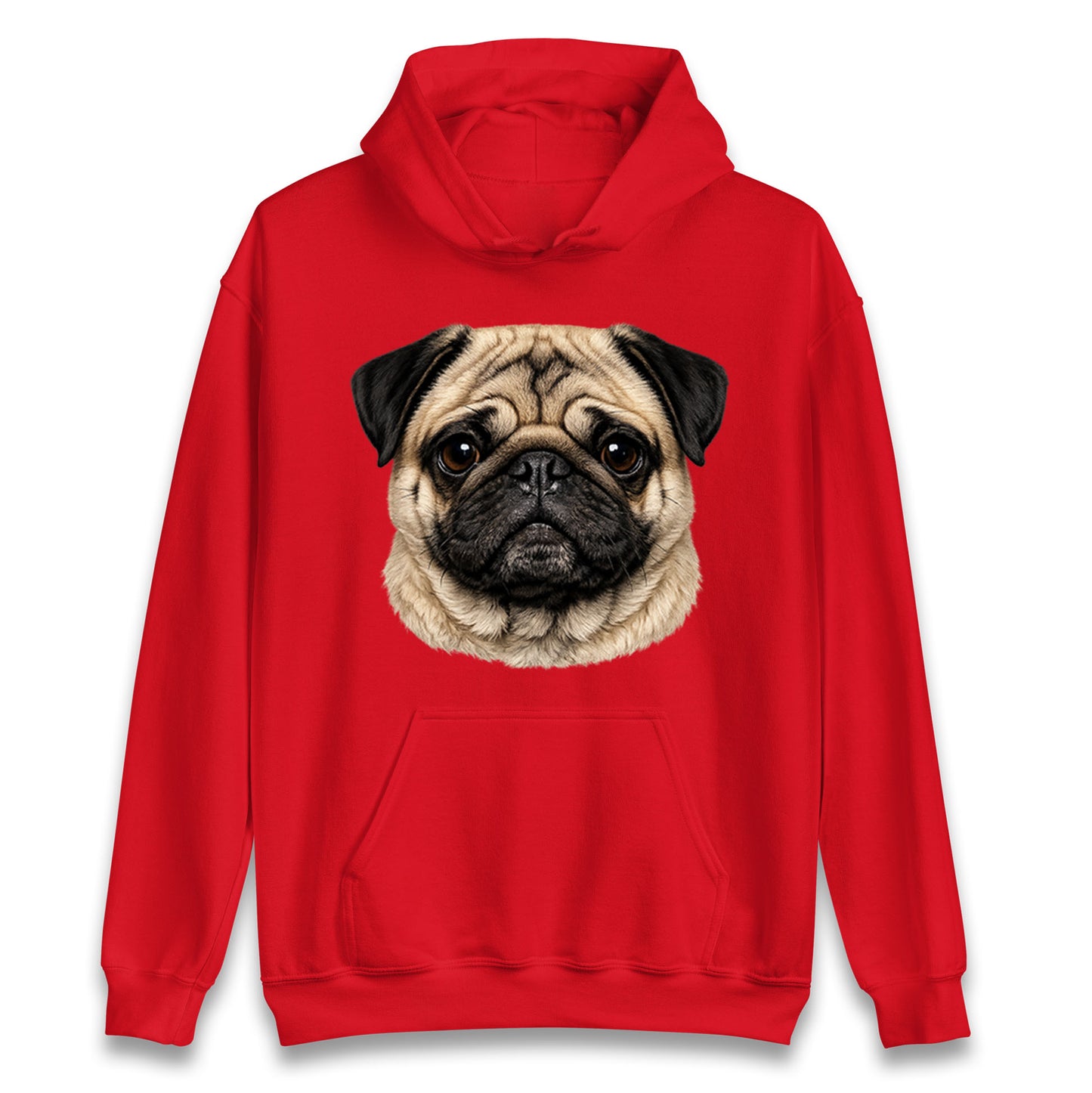 Pug Dog Face Hoodie