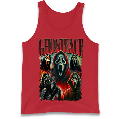 Ghost Face Halloween Bootleg Tank Top