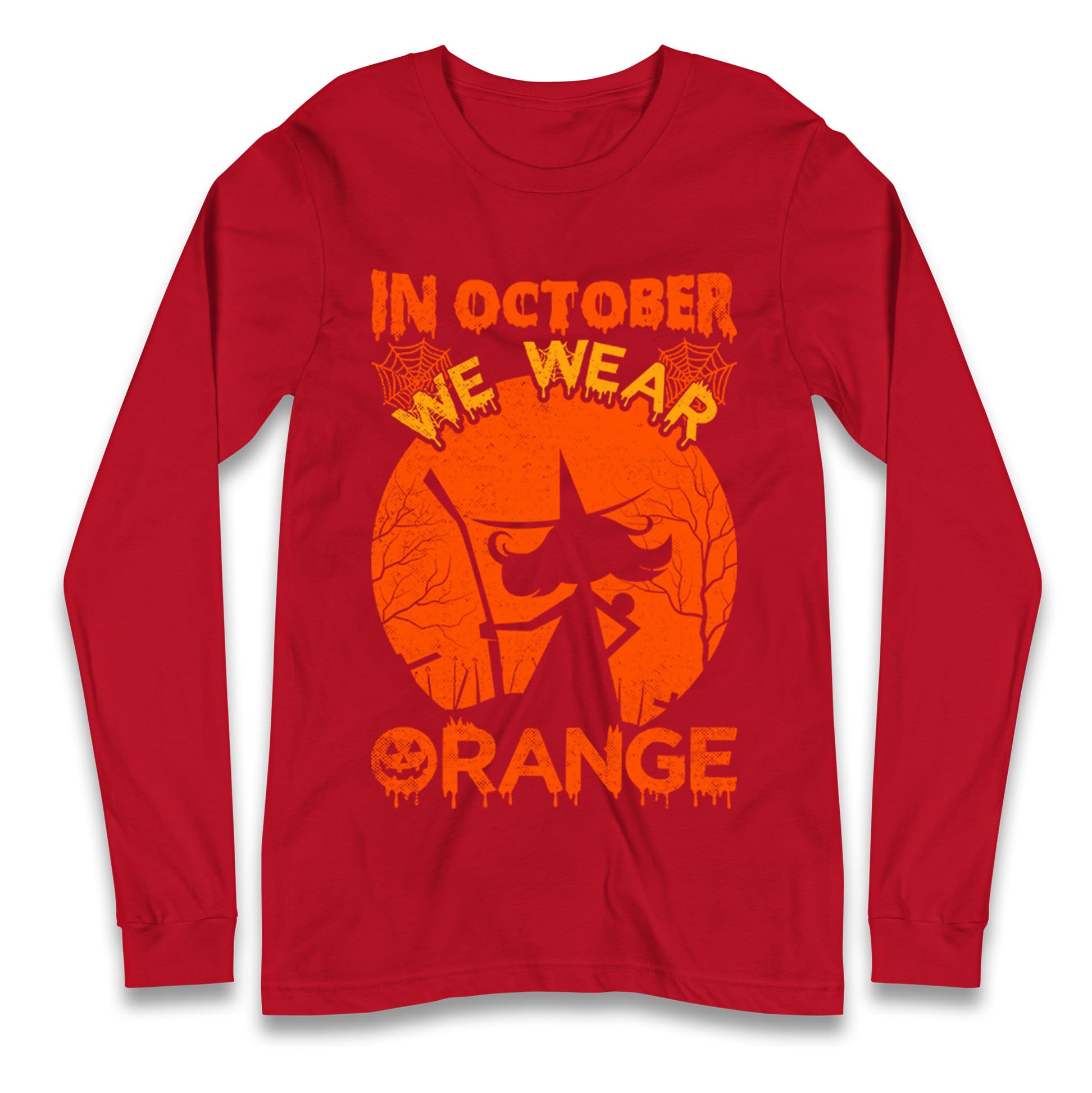 In October We Wear Orange Halloween T Shirt
