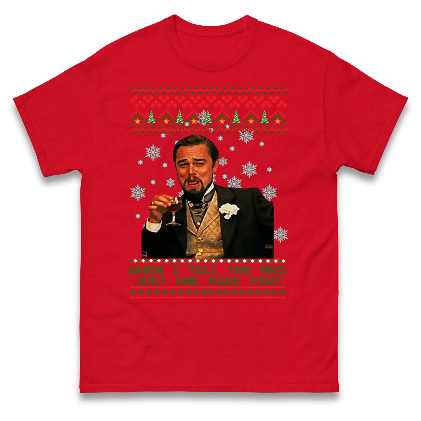 leonardo dicaprio christmas t shirt