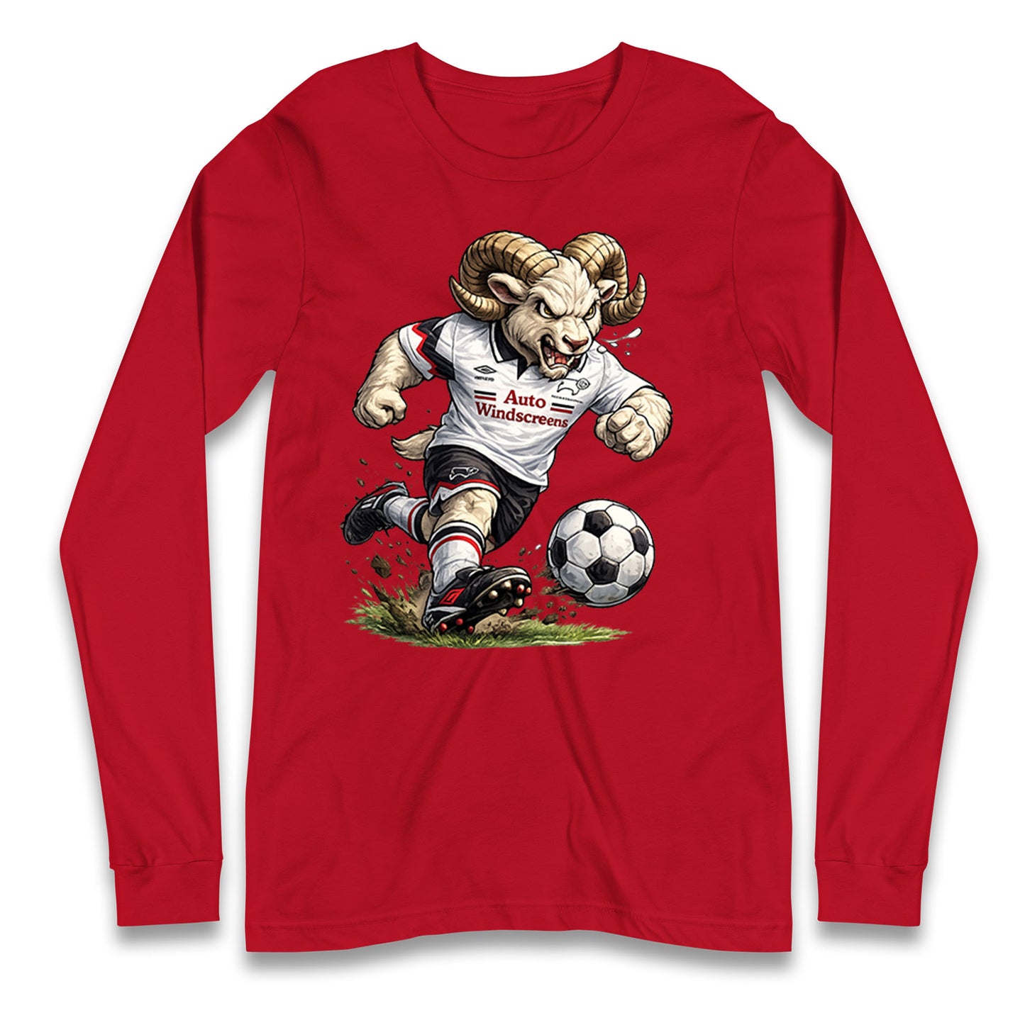 Old School Derby County Longsleeve T Shirt 