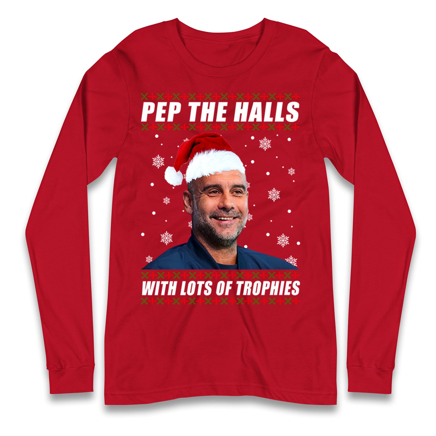 Pep Guardiola Christmas Longsleeve T Shirt