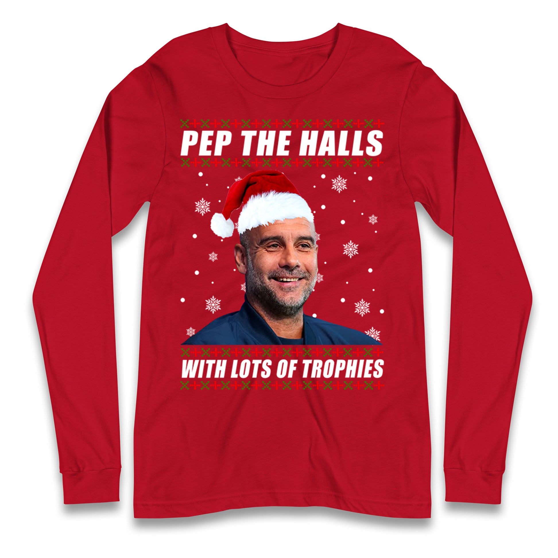 Pep Guardiola Christmas Longsleeve T Shirt
