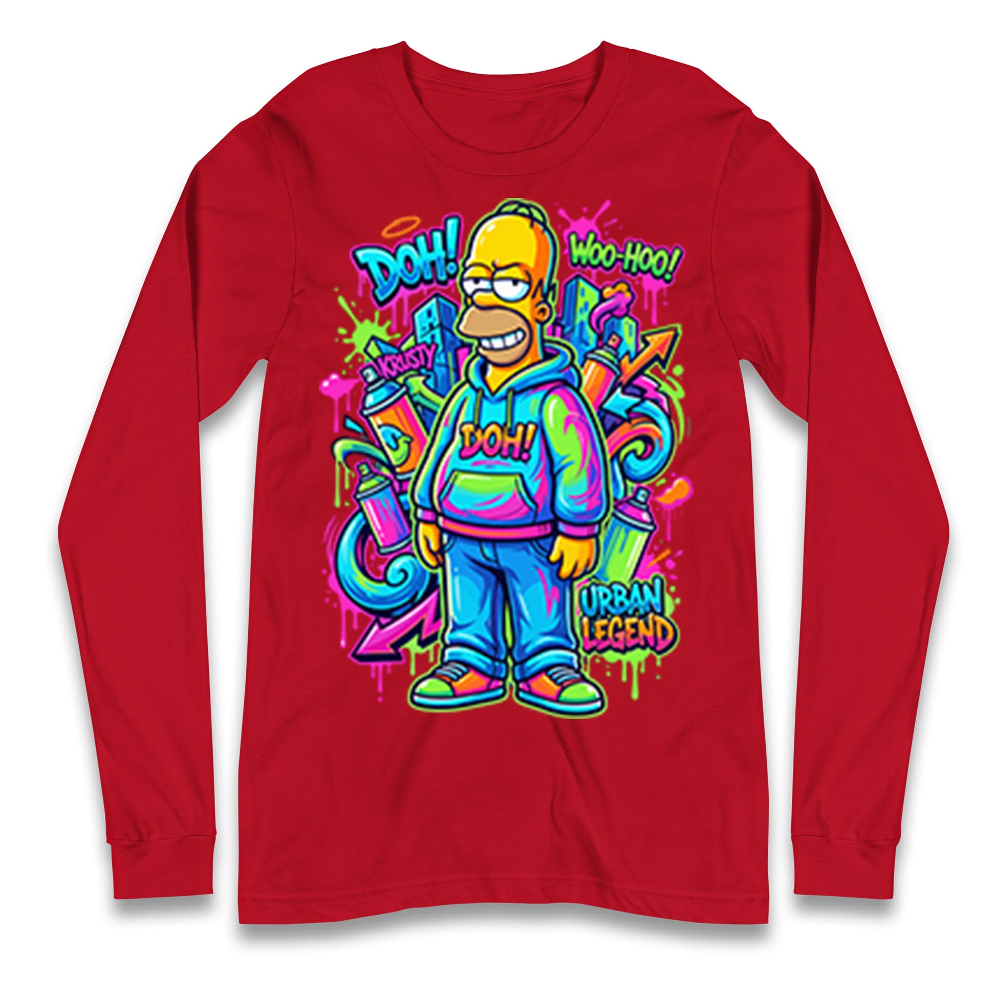 Homer Simpson Longsleeve T Shirt