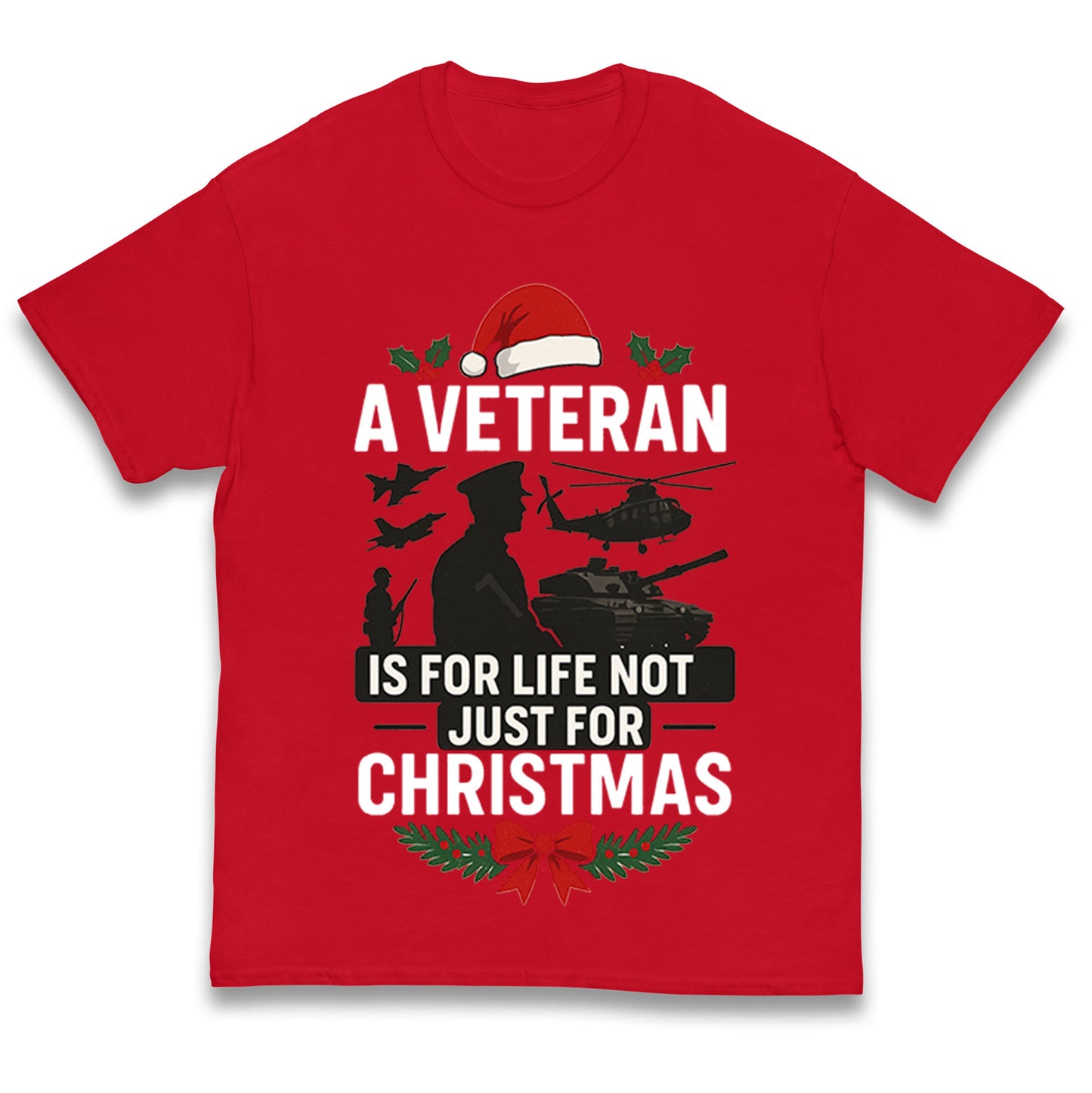 Veteran Christmas Kids T Shirt 
