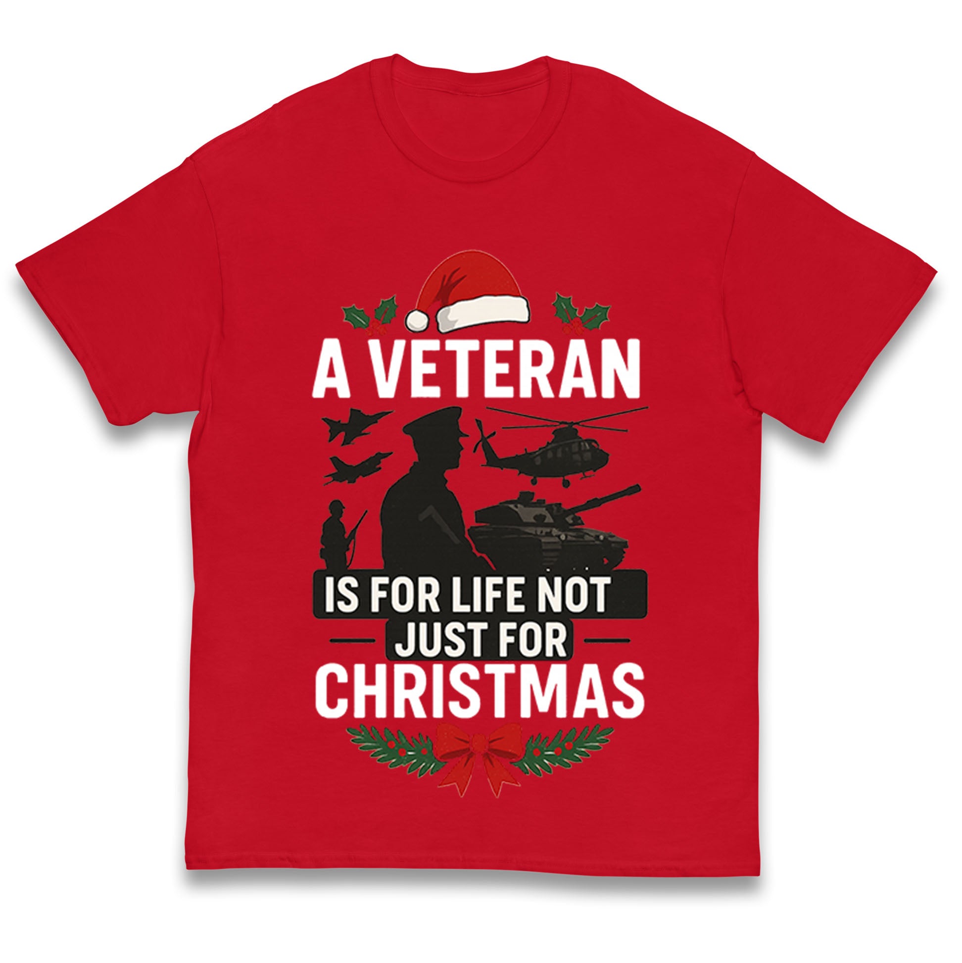 Veteran Christmas Kids T Shirt 
