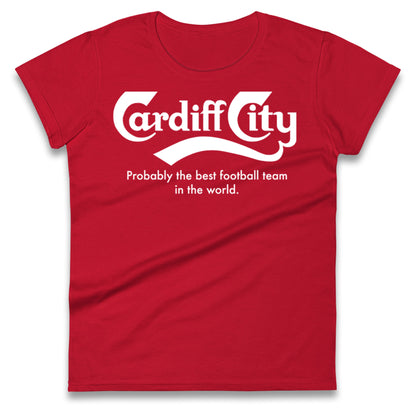 Cardiff City FC Football Ladies T Shirt 
