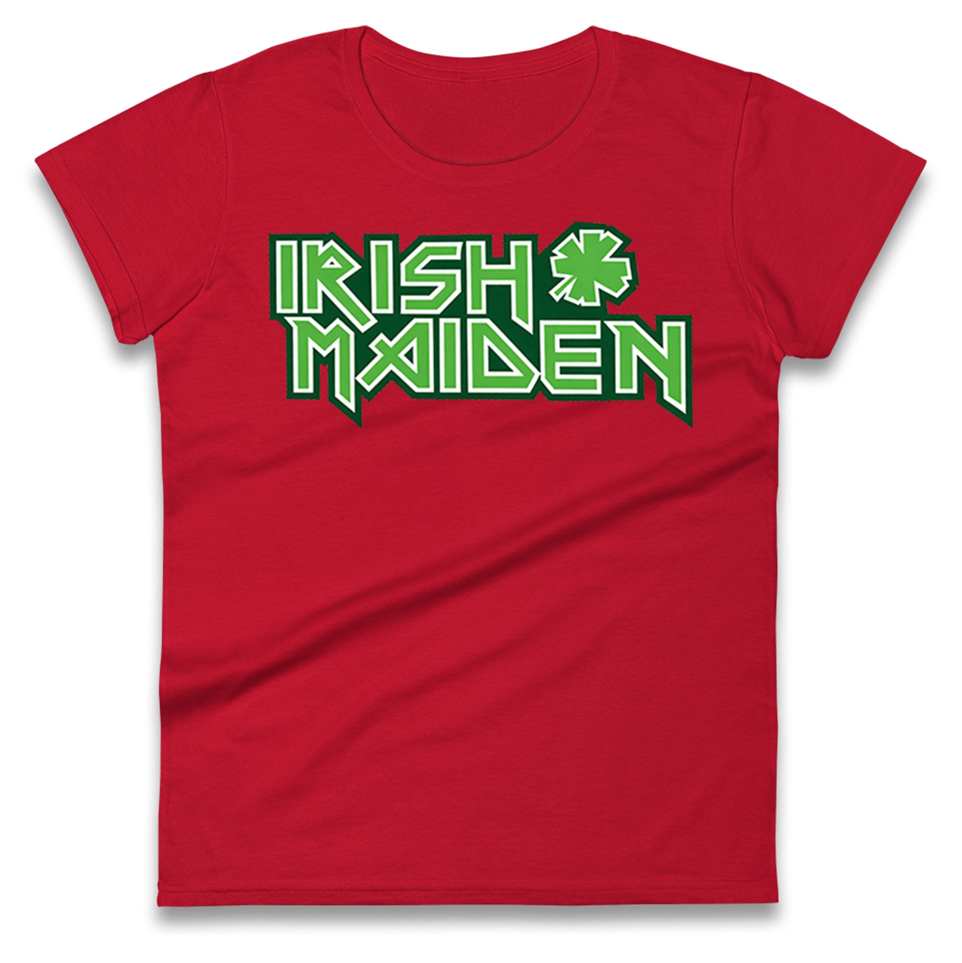 Irish Maiden St Patricks Day Ladies T Shirt