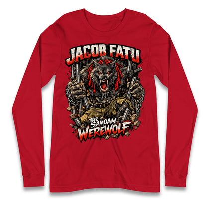 Jacob Fatu The Samoan Werewolf Long Sleeve Shirt