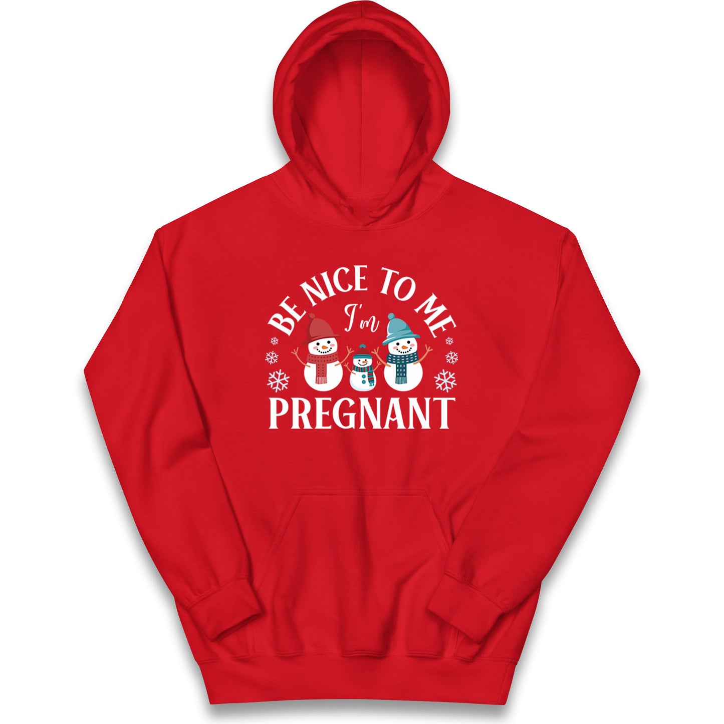 Pregnant At Christmas Kids Hoodie