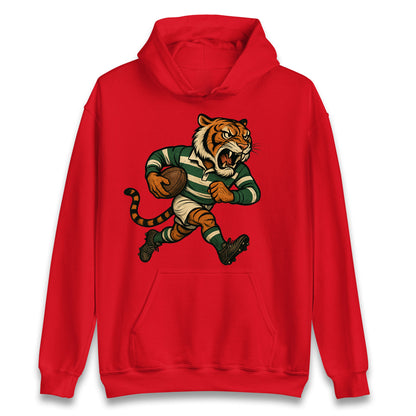 Retro Leicester Tigers Rugby Union Hoodie
