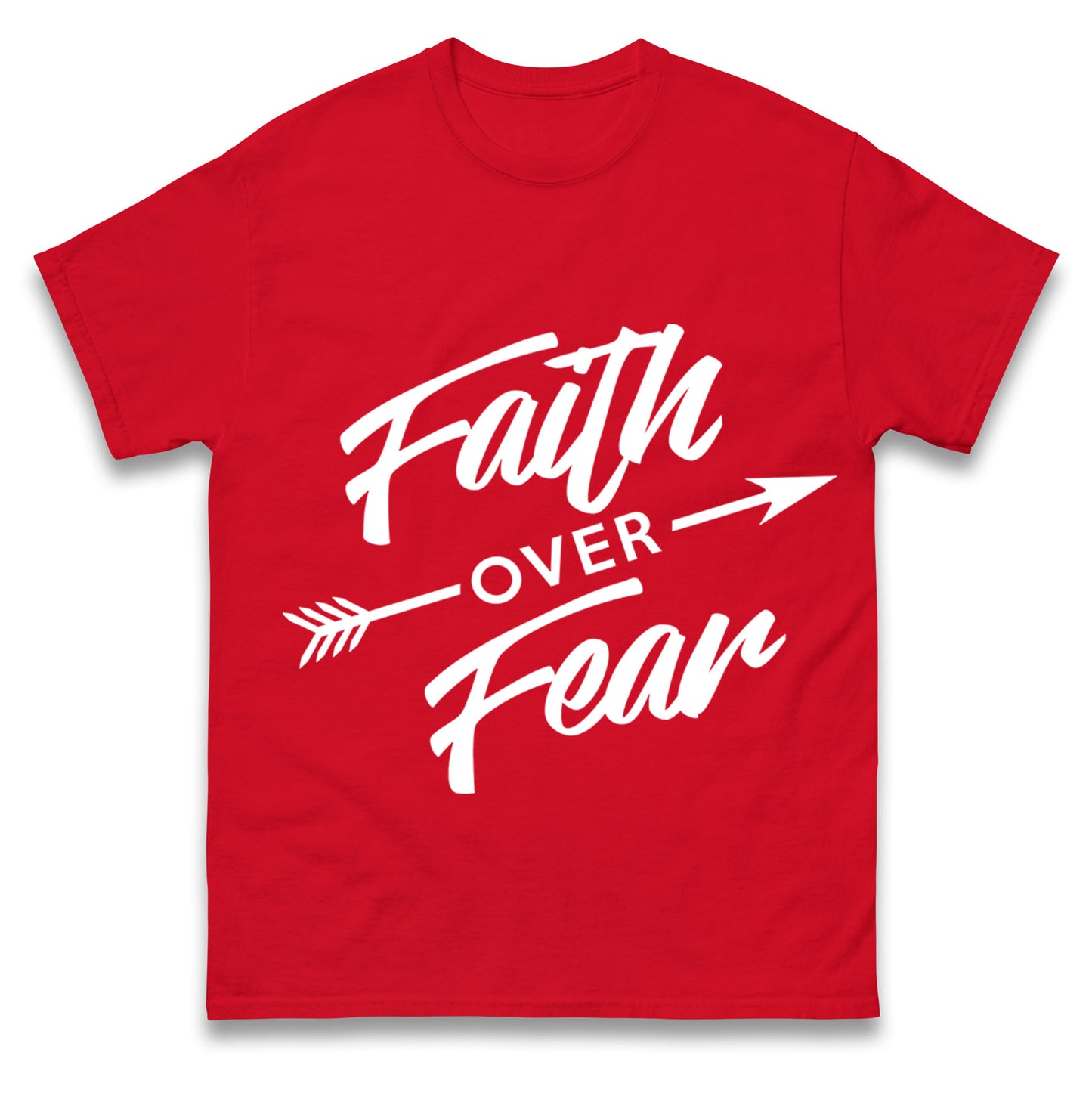 Faith Over Fear Mens Tee Top