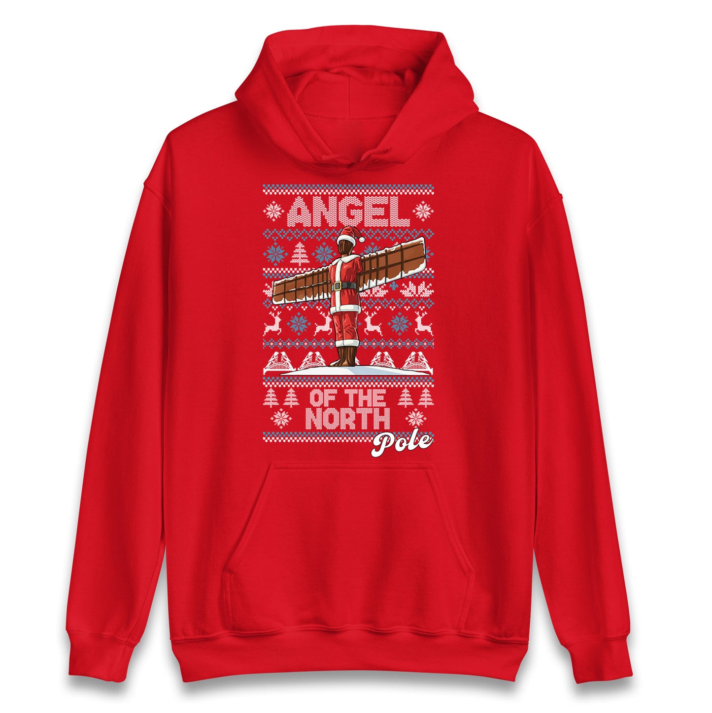 Angel Of The North Pole Christmas Hoodie