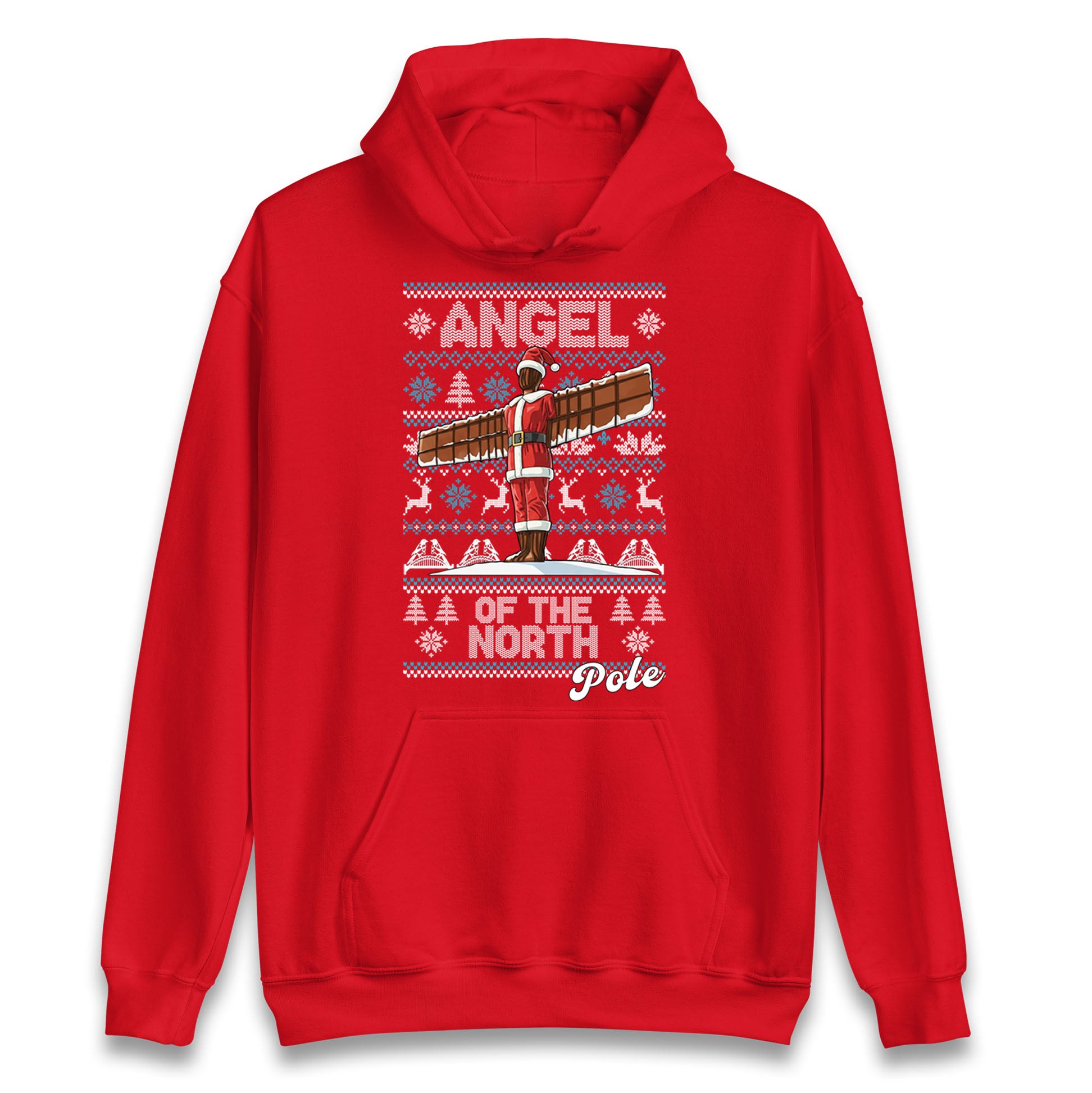 Angel Of The North Pole Christmas Hoodie