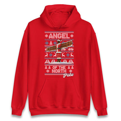 Angel Of The North Pole Christmas Hoodie