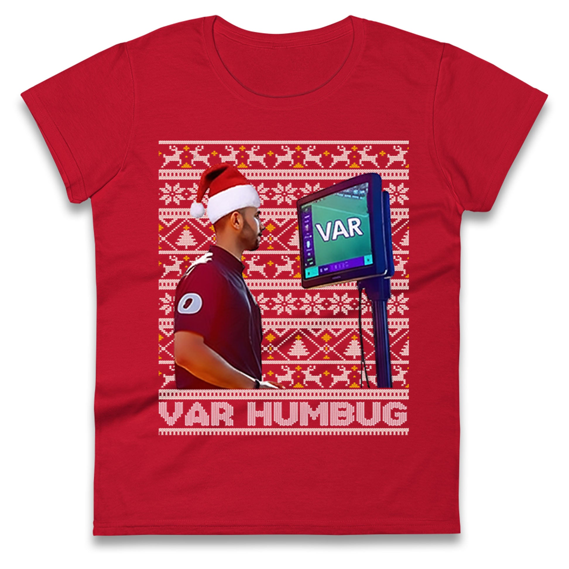 VAR Christmas Ladies T Shirt