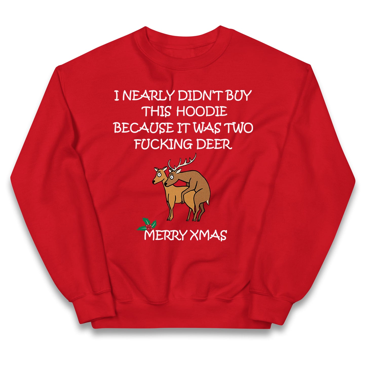 fucking deer christmas jumper
