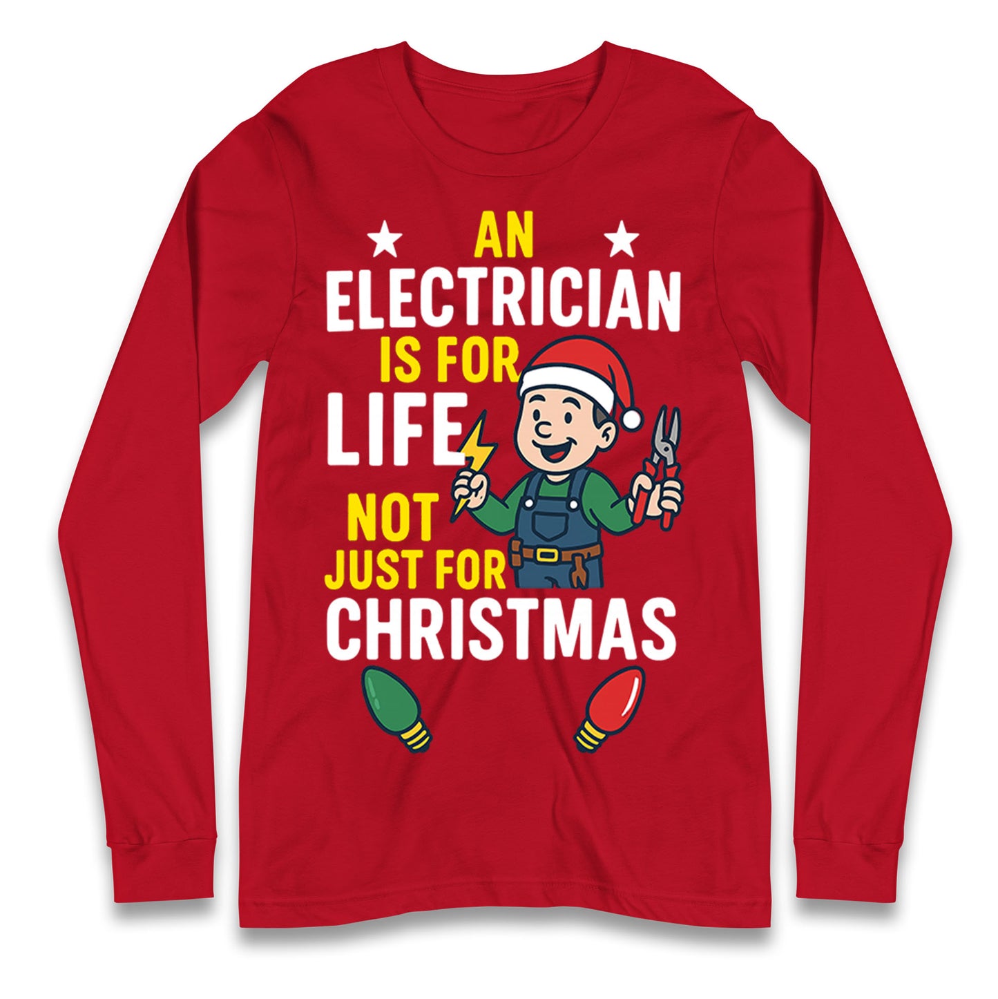 Electrician Christmas Longsleeve T Shirt
