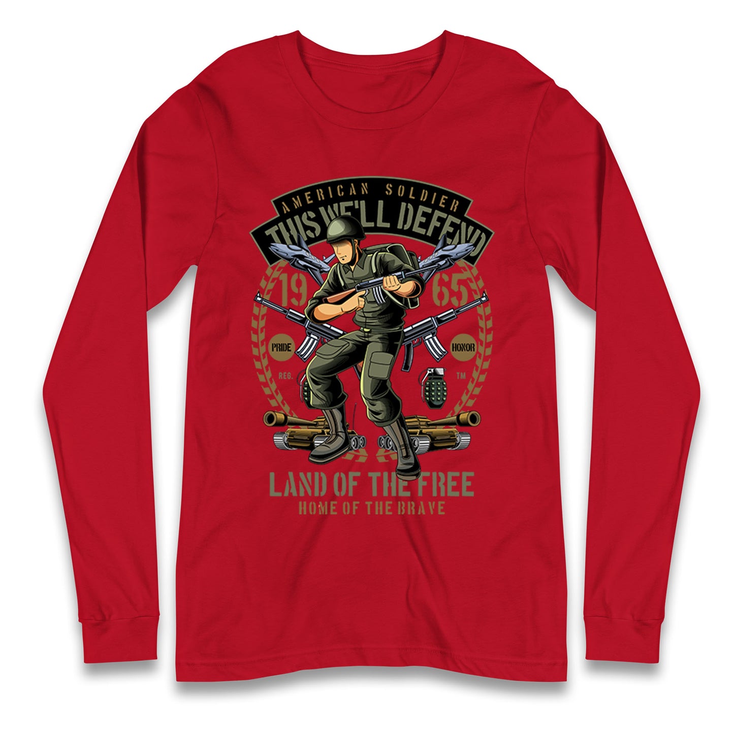 American Soldier Longsleeve T Shirt
