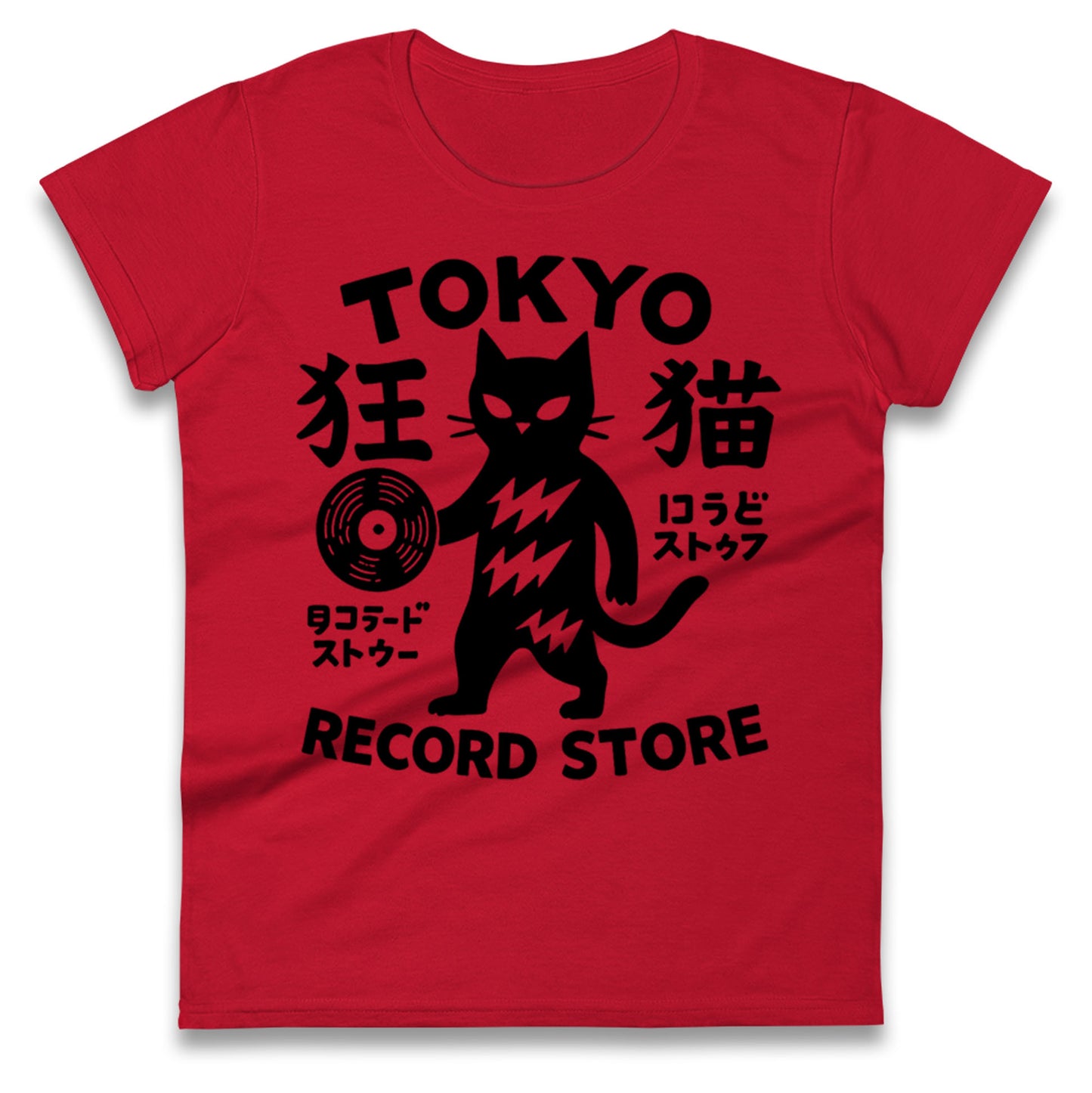 Tokyo Record Store Ladies T Shirt 