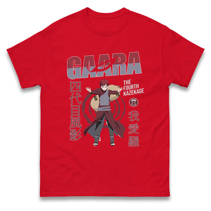 naruto shippuden gaara the fourth kazekage t shirt
