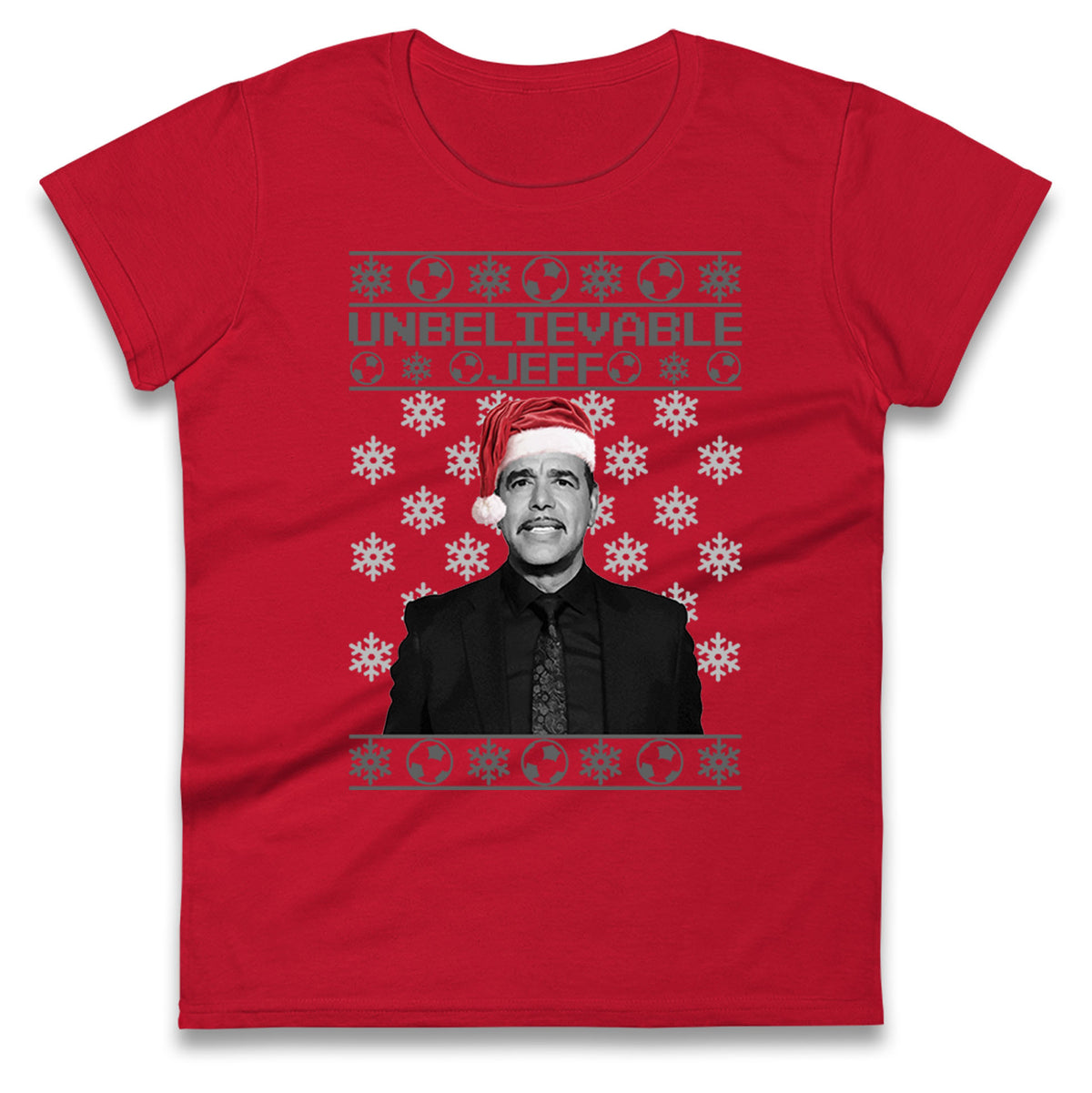 chris kamara christmas womens t shirt