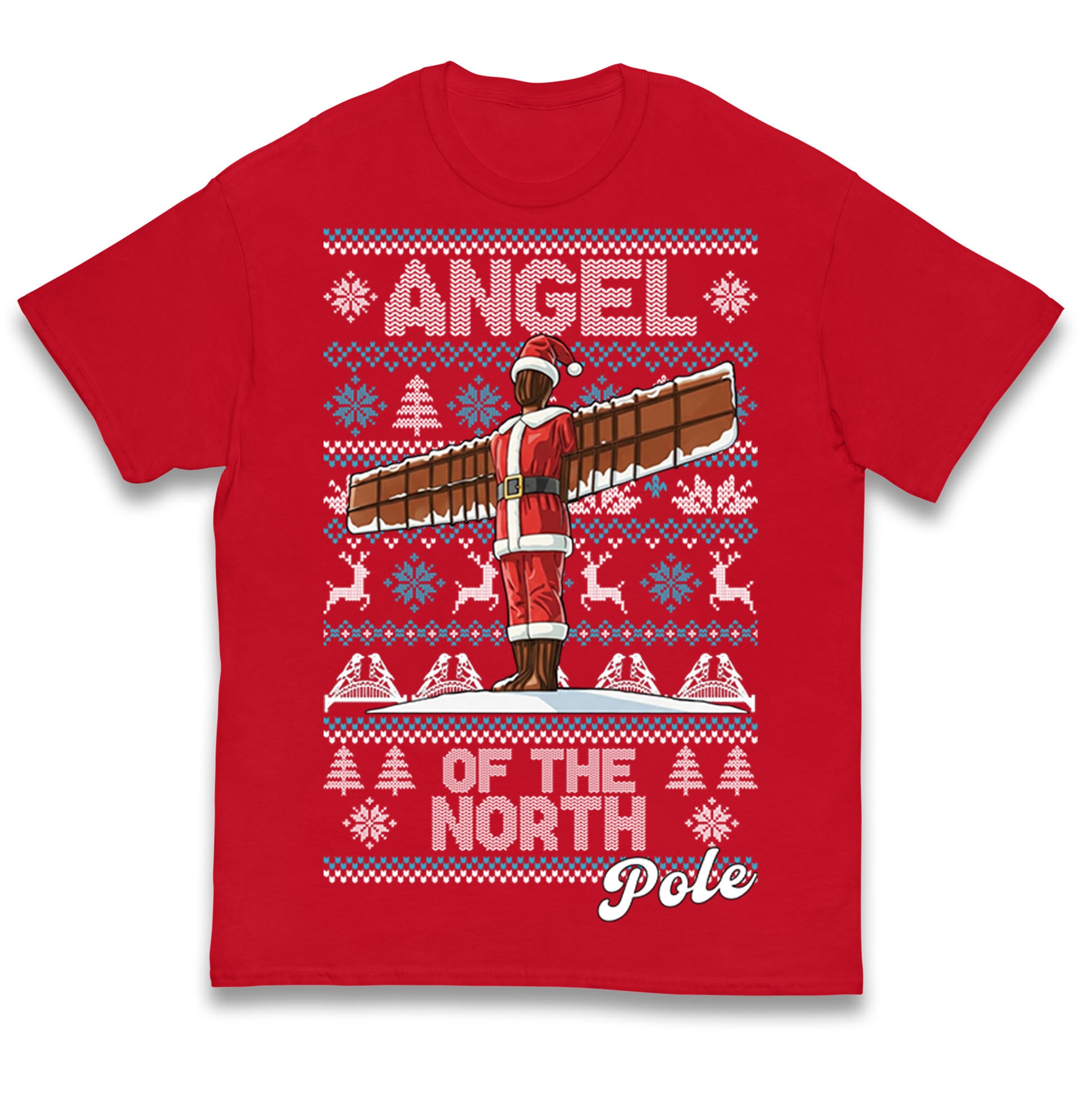 Angel Of The North Pole Christmas Kids T Shirt