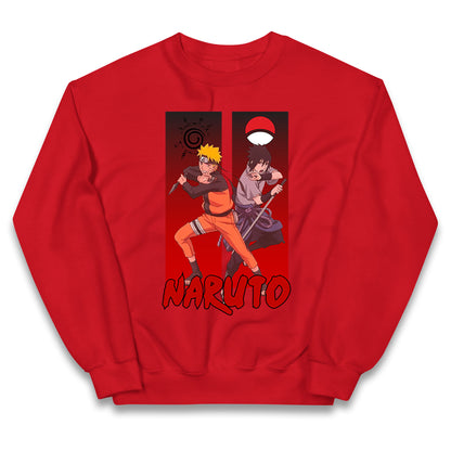 naruto eight trigrams sealing and sasuke uchiha crest jumper
