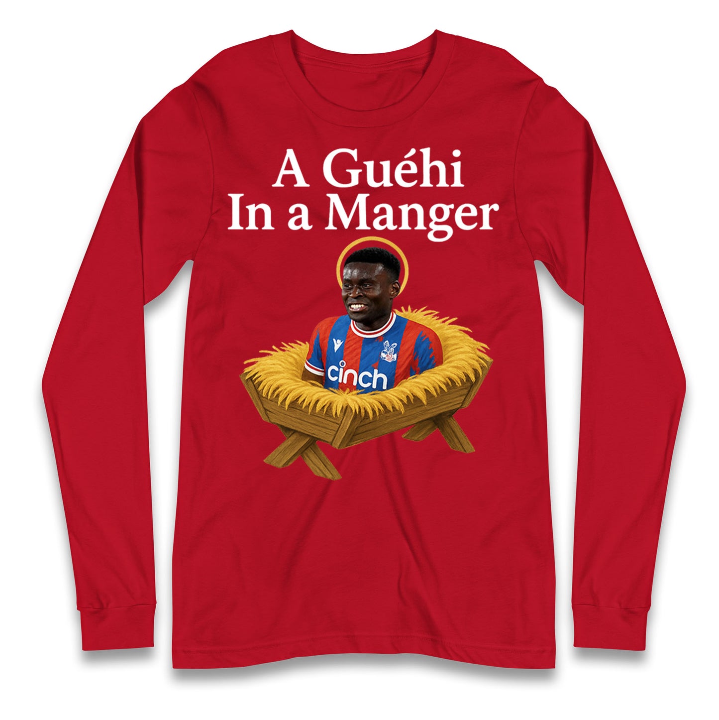A Guehi In A Manger Marc Guehi Crystal Palace Christmas Long Sleeve Shirt