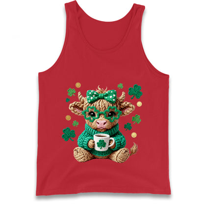 Cute Cow St Patrick Tank Top