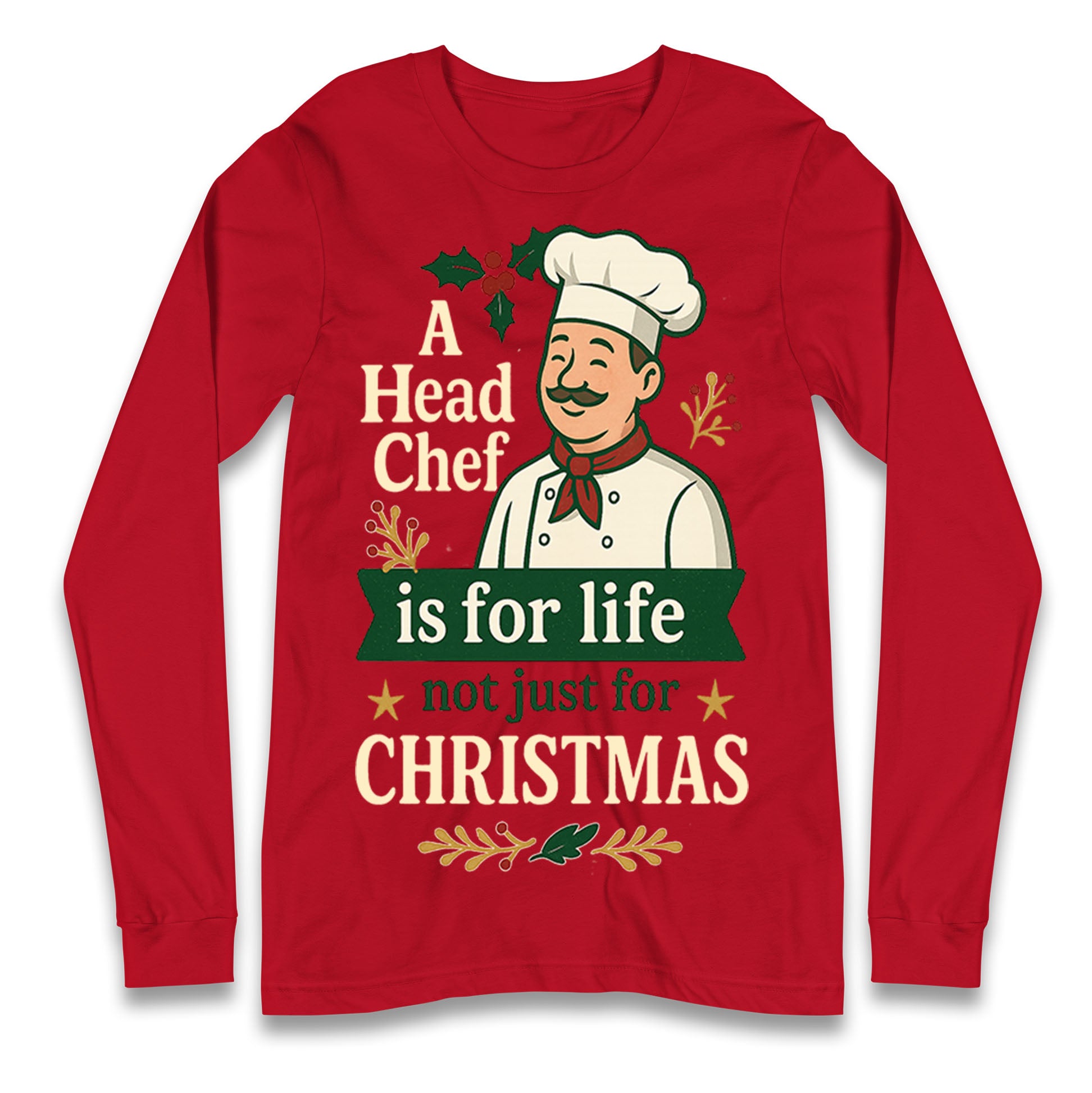 Head Chef Christmas Longsleeve T Shirt
