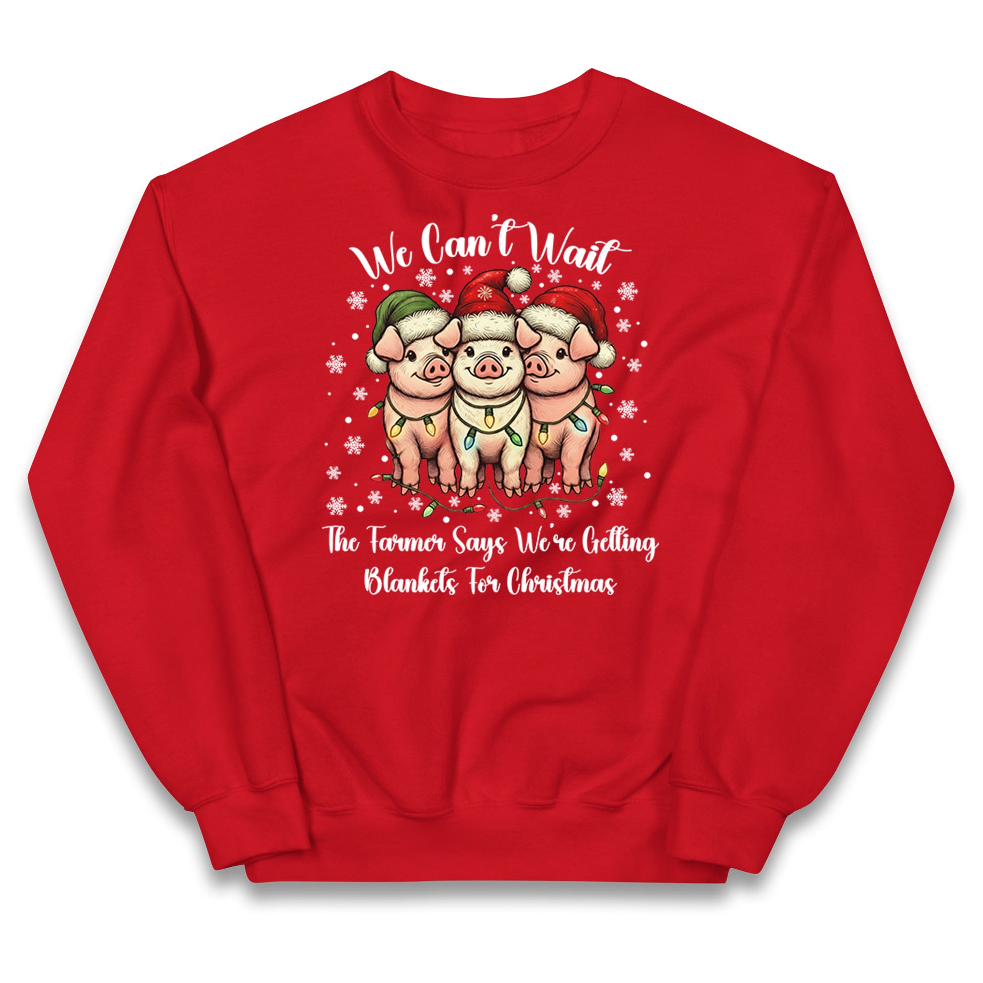 Three Pigs Christmas Kids Jumper
