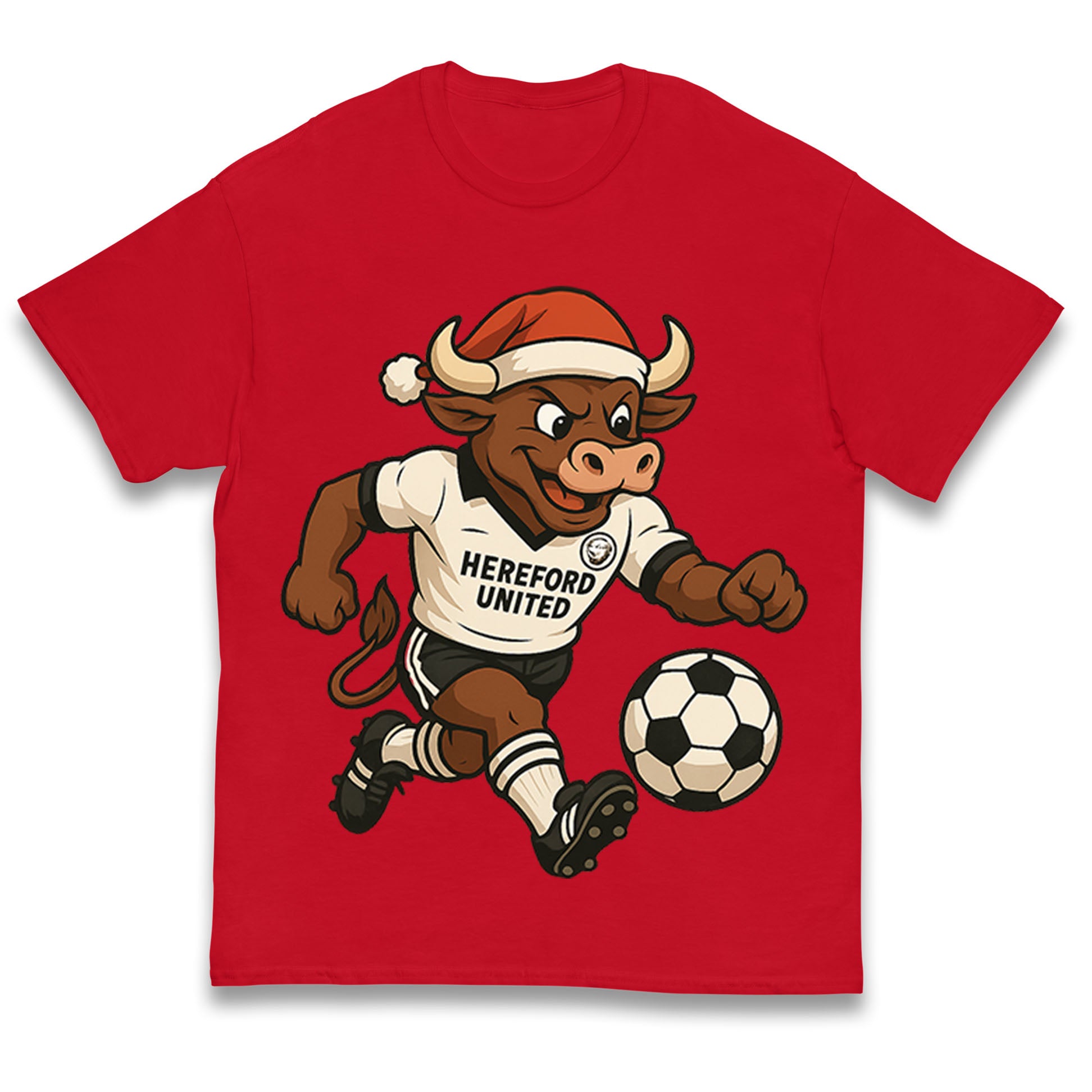Retro Hereford Christmas Kids T Shirt