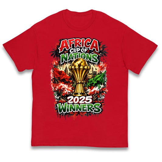 Morocco Africa Cup Of Nations Winners 2025 Kids T Shirt