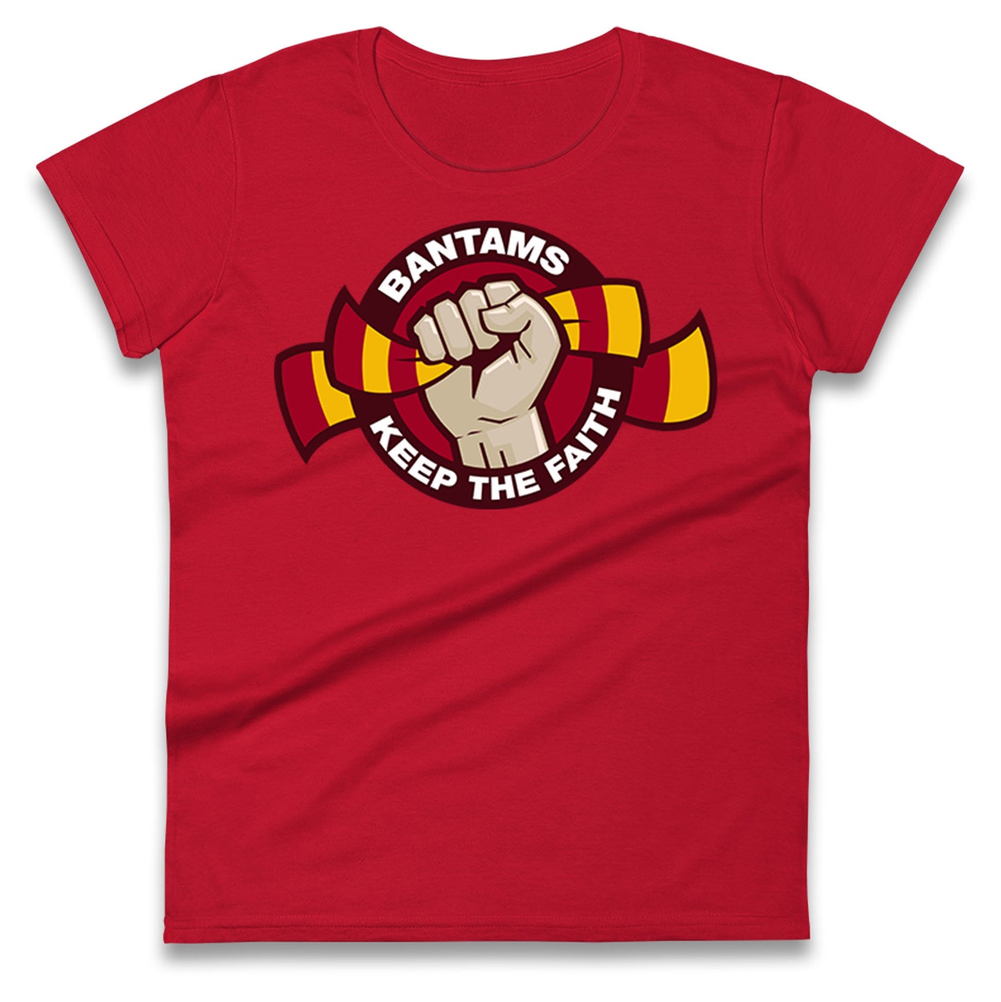 Bradford City Football Ladies T Shirt