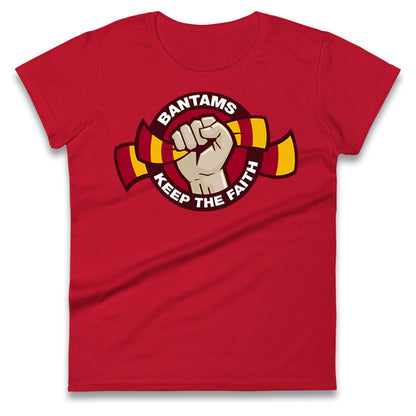 Bradford City Football Ladies T Shirt